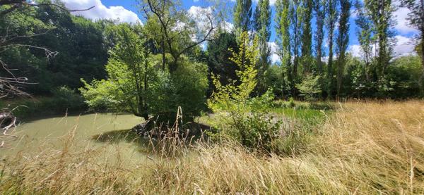 Beaéu terrain de loisir, au calme, avec étang