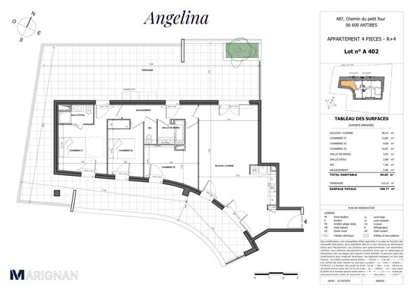 Appartement (neuf) à vendre 4 pièces 86 m² Antibes