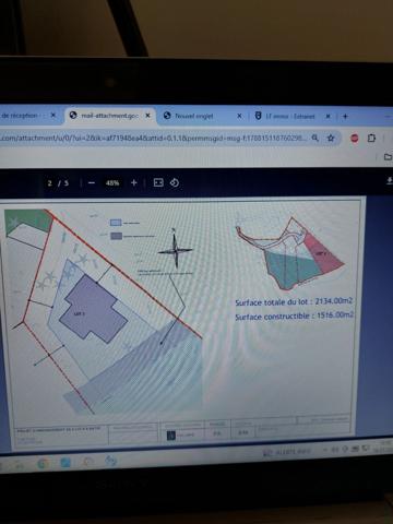 Privas-(07000)-Terrain à bâtir pour la réalisation de 5 villas