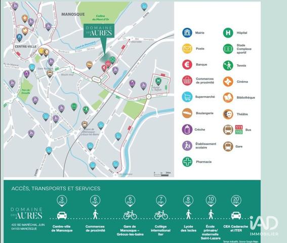 Appartement à vendre 3 pièces 71 m² Manosque