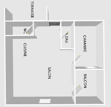 Appartement 2 pièces - 35 m²