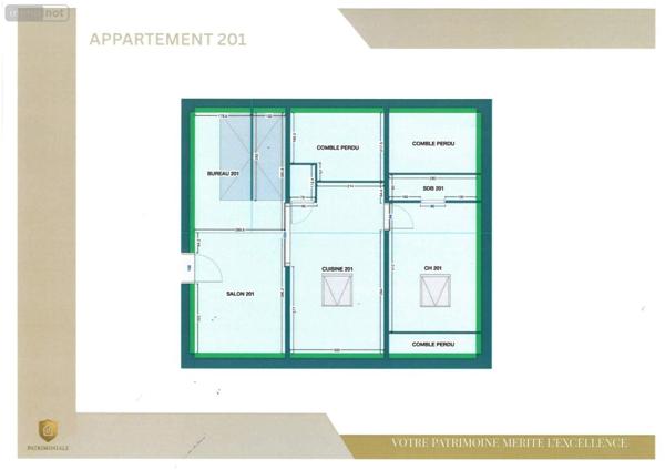 Appartement à vendre à Tours dans l'Indre-et-Loire (37000), ref : 001/2501   
TOURS