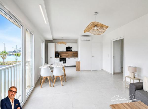 Appartement  3 pièces climatisé avec grande terrasse et garage