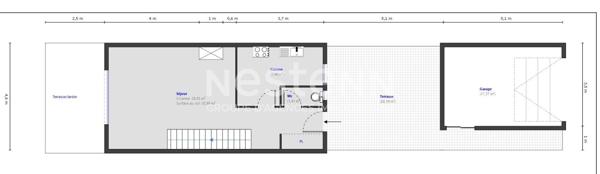Le Cannet Garibondy, Appartement en duplex de 3 pièces , patio, jardinet- Proche commodités et écoles, autoroute