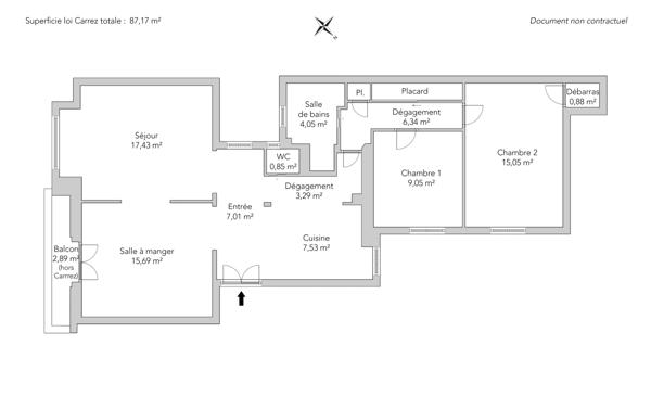 Appartement Paris 17 e - NIEL / PONCELET