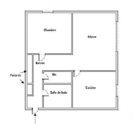 Appartement F2 à vendre  2 pièces - 46,95 m2 SOTTEVILLE LES ROUEN - 76