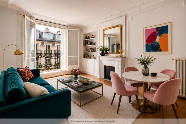 Appartement Paris 3 pièces avec balcon - PARIS