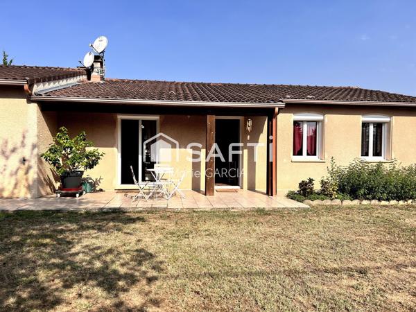Maison de plain-pied 103 m² – 4 chambres – Terrain 2 000 m² – Garages & ateliers
