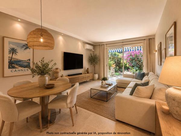 Appartement traversant 3P 68m2 rez-de-jardin 45m2