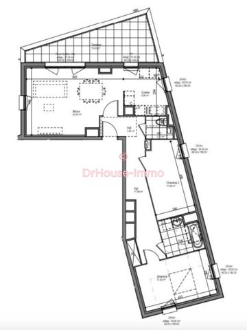 Appartement à vendre 3 pièces de 75 m²
