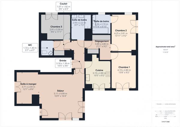 Appartement à vendre 5 pièces 104 m² Corbeil-Essonnes