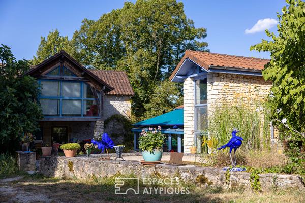 Maison atypique et son atelier d’artiste