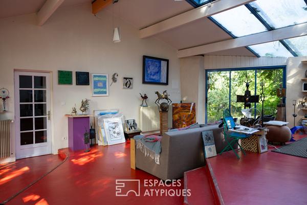 Maison atypique et son atelier d’artiste