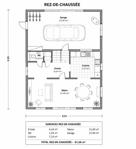 Maison à vendre 6 pièces 90 m² Dammartin-en-Goële