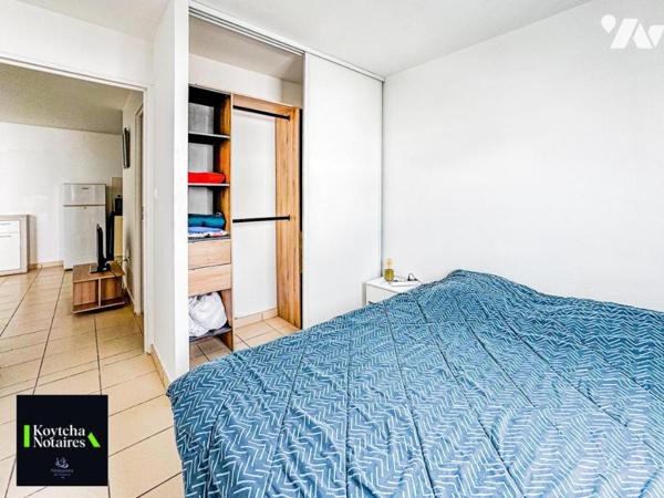 Saint-Denis, charmant appartement T2 de 33,61 m² vendu meublé
