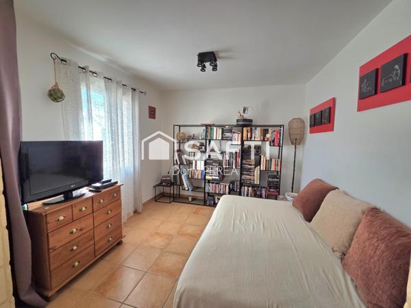 Villa avec piscine, jacuzzi, jardin et garage.