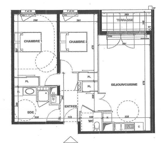 Appartement 3 pièces                                        - 44300 Nantes - Haluchère Réf : 12107