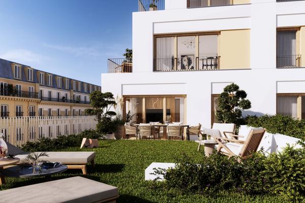 appartement T5 DUPLEX neuf à vendre PARIS 18e, surface habitable 102.50 m2 + terrasse 82.10 m2.