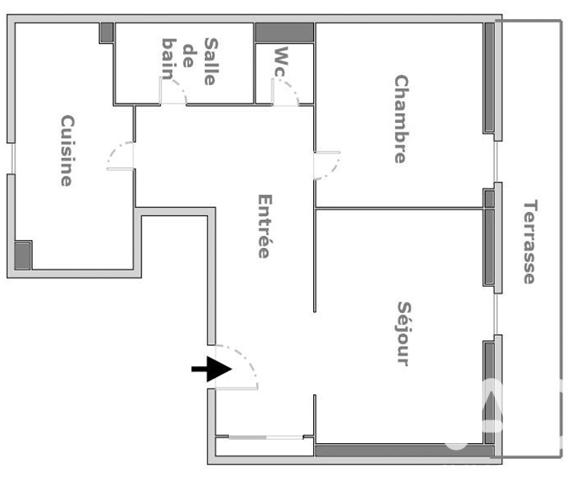 Appartement à vendre 2 pièces 46 m² La Garenne-Colombes