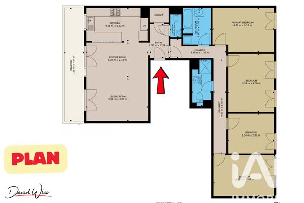 Appartement à vendre 5 pièces 108 m² Sceaux