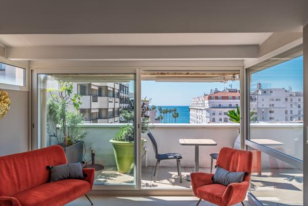 Cannes-Banane : Rare, penthouse vue mer et Suquet , 3 chambres et grande terrasse