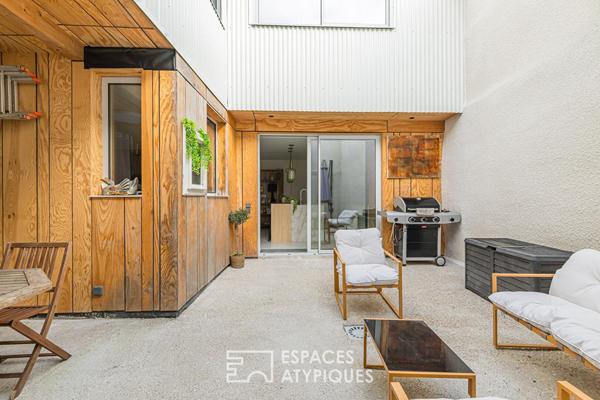 Ancienne grange réhabilitée en loft avec rooftop panoramique à Eysines