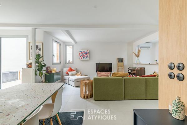 Ancienne grange réhabilitée en loft avec rooftop panoramique à Eysines