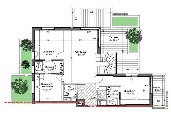 Vente Appartement de luxe Montpellier 4 Pièces 154 m²