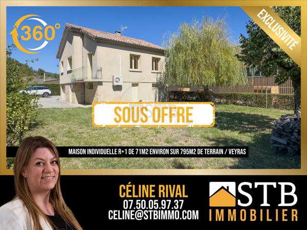 Maison individuelle de 71m2 sur 795m2 de terrain