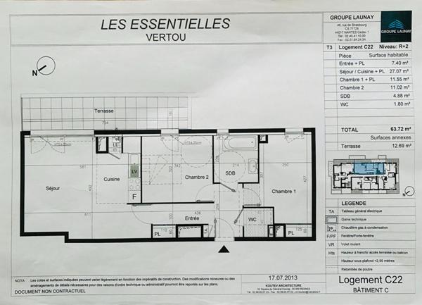 Appartement T3 moderne