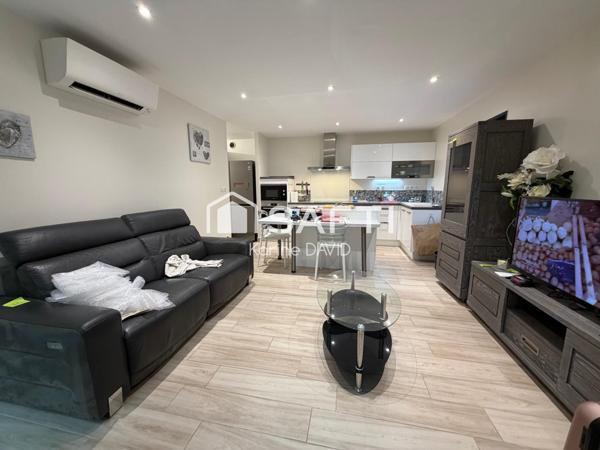 T2 + véranda, garage et place de parking