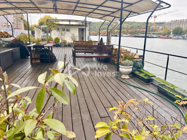 Péniche-loft 115 m²+ terrasse 80 m²-Métro Pont de St-Cloud (92)