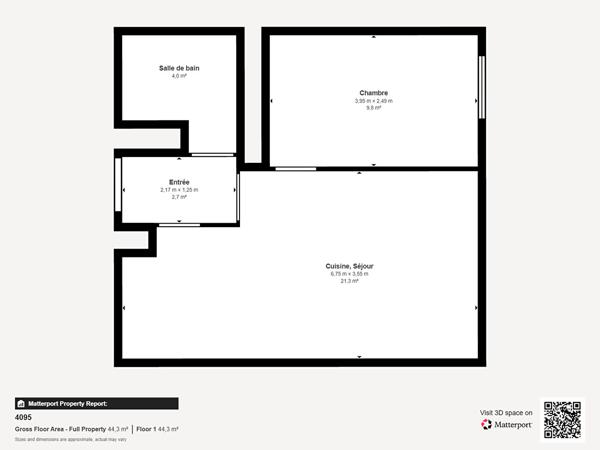 Appartement CHILLY-MAZARIN 2 pièces 39.44 m²