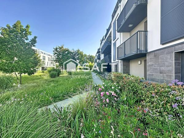 Appartement T3 de 73 m² avec terrasse, balcon et 2 parkings – Résidence au calme proche tram.