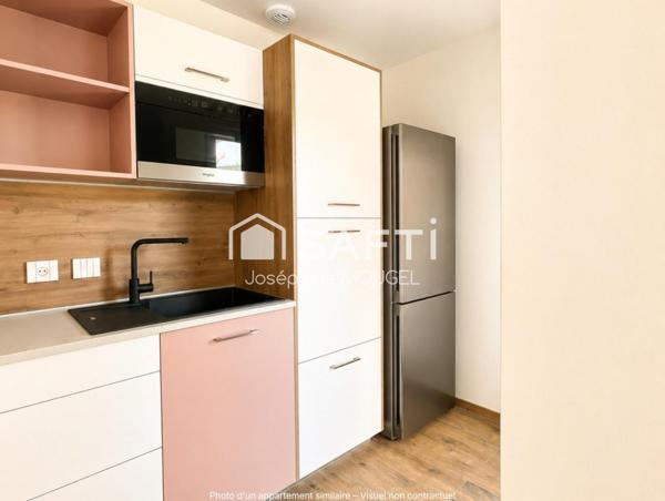 RARE : Appartement T3 avec terrasse et jardin dans résidence neuve à 5 minutes à pieds du lac et du centre-ville.