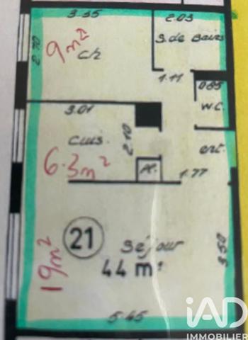 Appartement à vendre 2 pièces 44 m² Compiègne