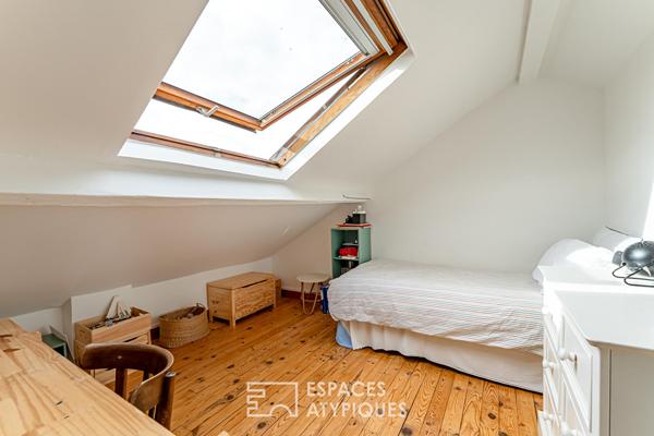 Esprit maison pour ce duplex en dernier étage d’une maison de 1870