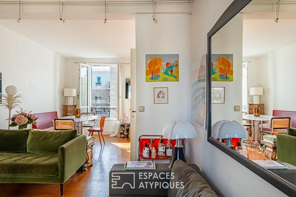 Esprit maison pour ce duplex en dernier étage d’une maison de 1870