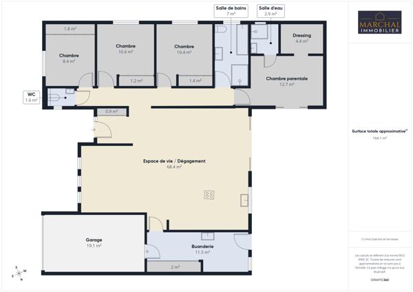 Magnifique maison plain-pied construite en 2022