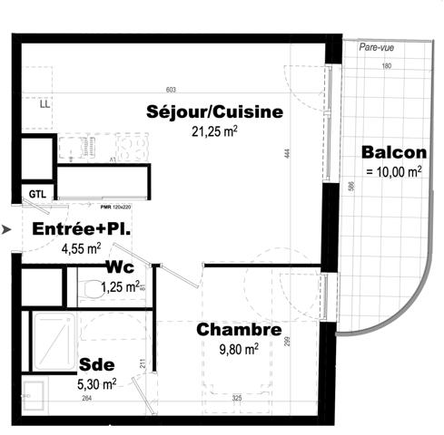 Rennes (35200) T2 - OPPORTUNITE A SAISIR SPECIAL INVESTISSEUR