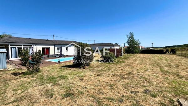 Maison de 2019, 110 m2 habitable, piscine, climatisation.