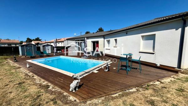 Maison de 2019, 110 m2 habitable, piscine, climatisation.