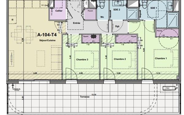 Appartement à vendre    4 pièces •  Narbonne