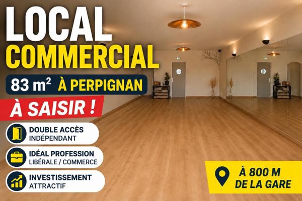 Local commercial 83 m² – Double accès