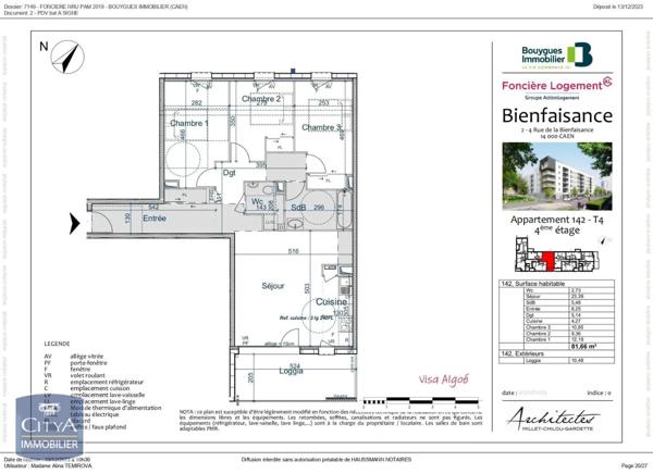 Appartement à louer 4 pièces 81.66m²