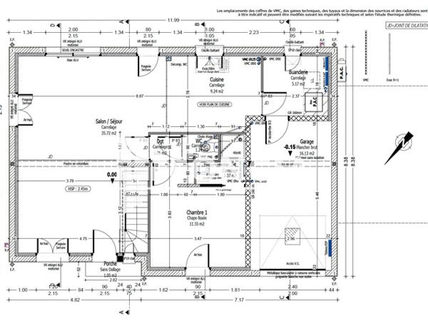 Location Maison 6 pièces 101.8 m² - 3 ROUTE DE SAINT-SENOCH Verneuil-sur-indre 37600