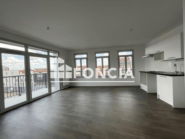 Location Appartement 4 pièces 77.41 m² - 20 BOULEVARD DU GENERAL DE GAULLE Roubaix 59100