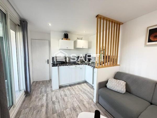 T2 rénové et climatisé avec vue, loggia et parking