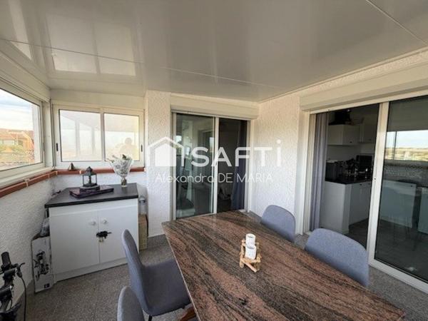 T2 rénové et climatisé avec vue, loggia et parking