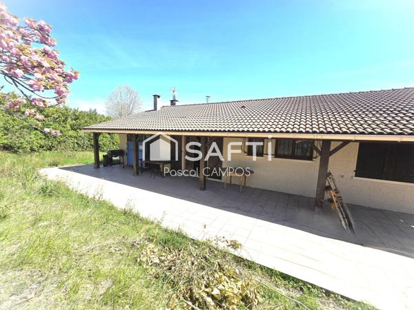 Maison plein pied 89m² sur un terrain de 2202m²